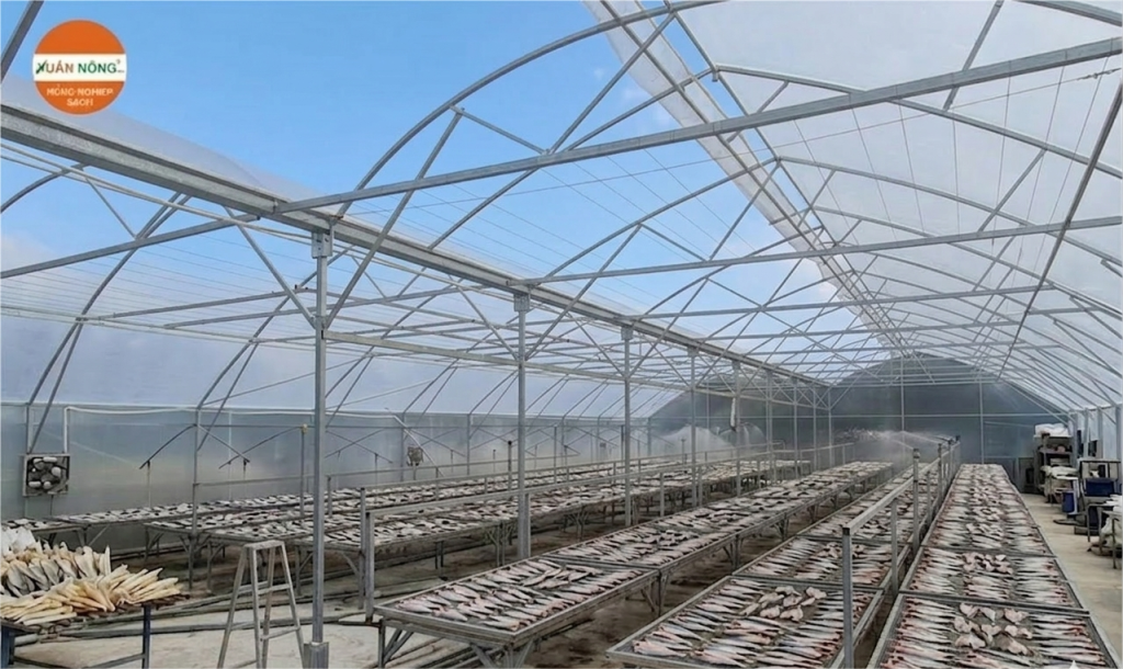 Báo giá nhà kính phơi cá sạch