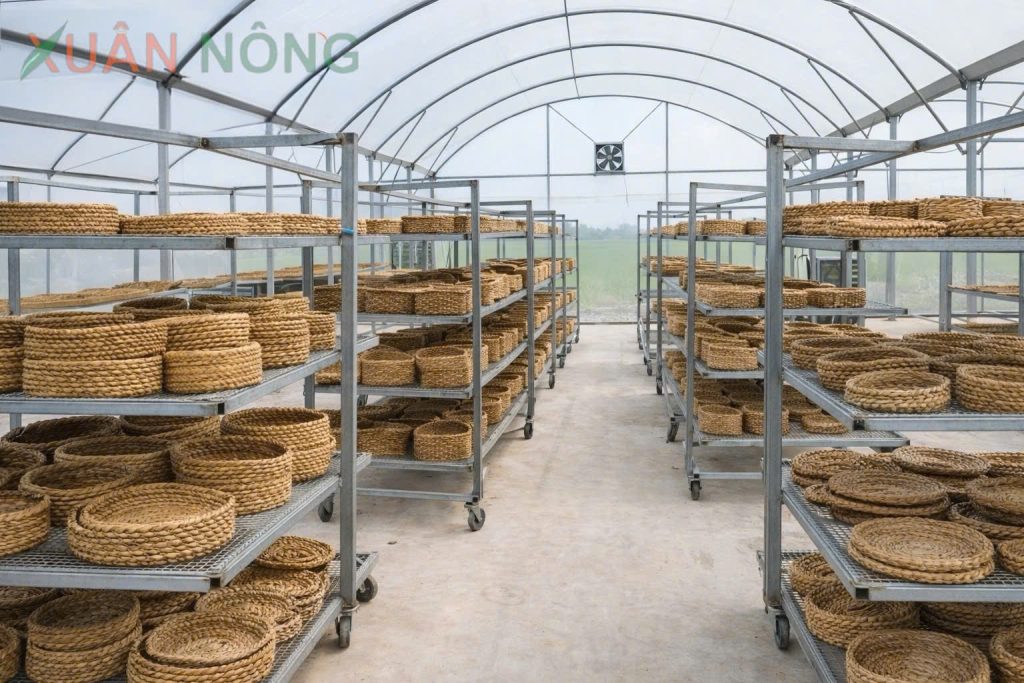 Báo giá nhà kính phơi lục bình