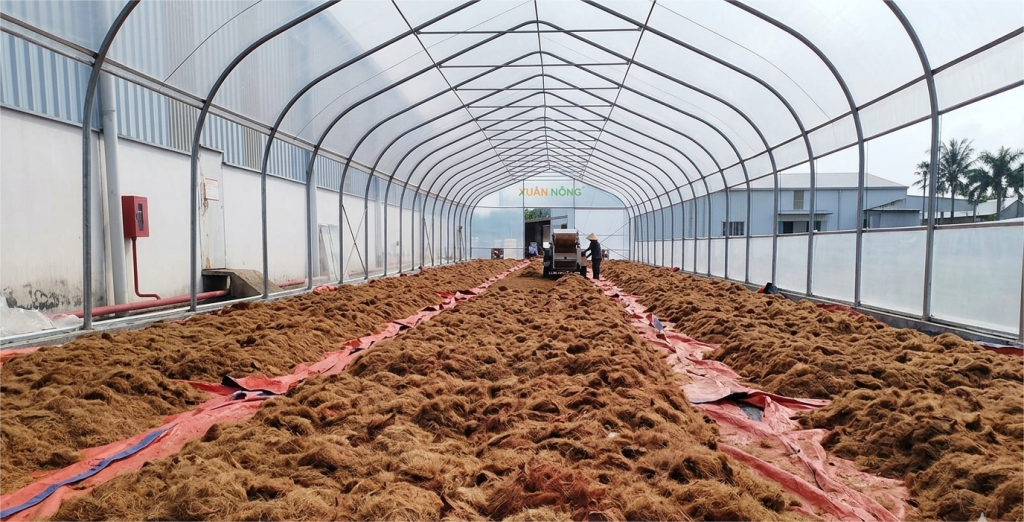 Báo giá nhà kính phơi xơ dừa 2026